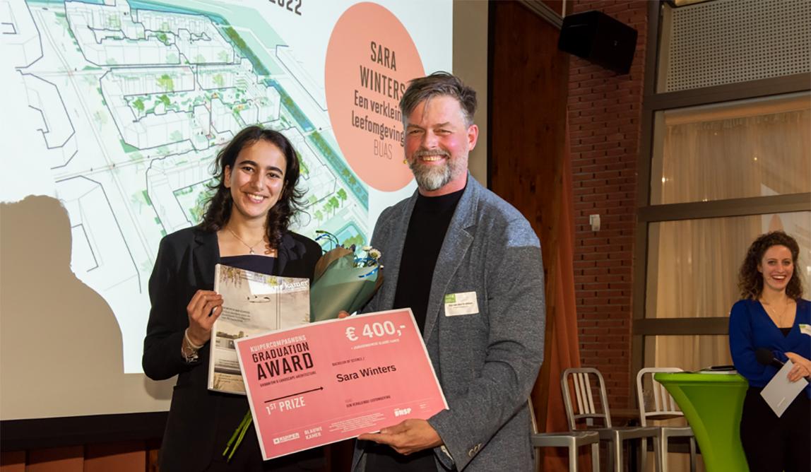 Sara Winters winnaar KuiperCompagnons Graduation Awards